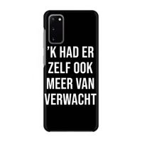 Meer verwacht - Zwart: Volledig geprint Samsung Galaxy S20 Hoesje