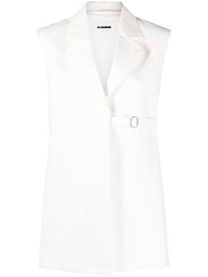 Jil Sander débardeur à taille ceinturée - Blanc