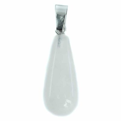 Edelsteen Hanger Witte Jade Kegel