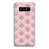 Chicks before dicks: Samsung Galaxy Note 8 Transparant Hoesje