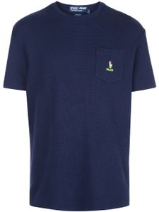 Palace t-shirt Polo x Palace Waffle Pocket - Bleu