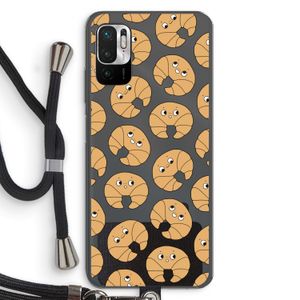 Croissant: Xiaomi Redmi Note 10 5G Transparant Hoesje met koord