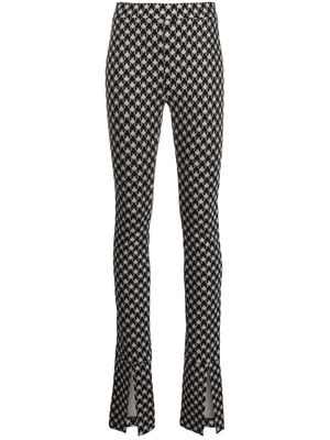 Rosetta Getty pantalon skinny à ourlet fendu - Noir
