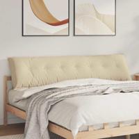 Rugkussen Crme 200 x 50 cm Microvezel Stof