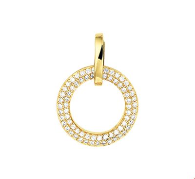 TFT Hanger Geelgoud Diamant 0.25 Ct.