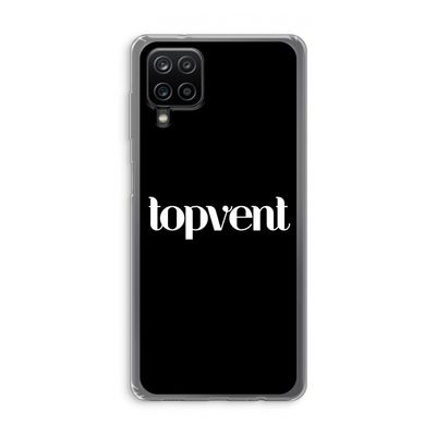 Topvent Zwart: Samsung Galaxy A12 Transparant Hoesje