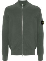 Stone Island cardigan à col v - Vert - thumbnail