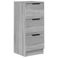 The Living Store Dressoir - Bijzetkast - 30x30x70 cm - Grijs Sonoma Eiken - thumbnail