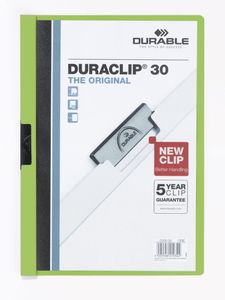 Durable Duraclip 30 stofklepmap PVC Groen, Transparant