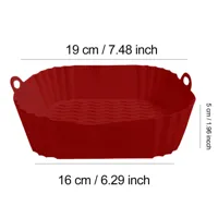 AirBake - Siliconen Airfryer Pot & Bakvorm - Herbruikbare Vierkante Oven- en BBQ-tray