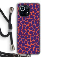 Purple Giraffe: Xiaomi Mi 11 Transparant Hoesje met koord