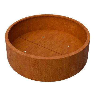 Geroba Geroba RondaB12 ronde plantenbak met bodem 1500x400mm - Cortenstaal