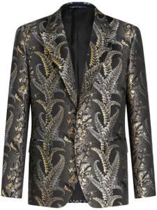 ETRO blazer à motif en jacquard - Gris