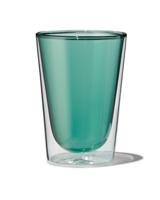 HEMA Dubbelwandig Glas 350ml Groen - thumbnail