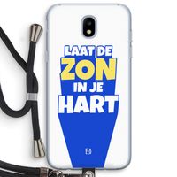 Laat de zon in je hart: Samsung Galaxy J5 (2017) Transparant Hoesje met koord