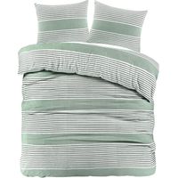 Day Dream Davos Flanel Dekbedovertrek Licht Groen-Lits-jumeaux (240 x 200/220 cm)