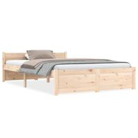 Bedframe massief hout 135x190 cm