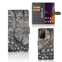 Samsung Galaxy Note20 Ultra Telefoonhoesje met Pasjes Krokodillenprint - thumbnail