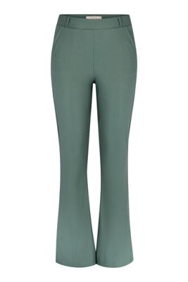 Flair bonded trousers - dark sage green - 13542