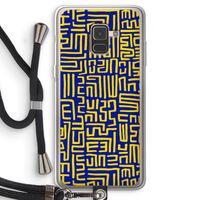 Majorelle Blue Print: Samsung Galaxy A8 (2018) Transparant Hoesje met koord