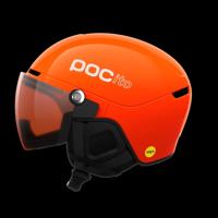 POCito Obex Visor Helm Fluorescent Orange/Clarity POCito/Partly Sunny/Light Orange XS-S/51-54