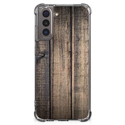 Samsung Galaxy S21 Stevig Telefoonhoesje Steigerhout Samsung Galaxy S21 Stevig Telefoonhoesje Steigerhout