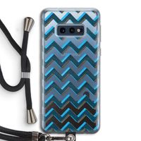 Onderbroken lijn: Samsung Galaxy S10e Transparant Hoesje met koord