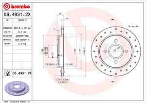 Brembo Remschijven 08.4931.2X