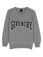 Givenchy Kids pull à logo appliqué - Gris