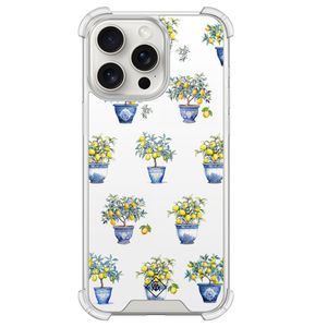 iPhone 15 Pro Max shockproof hoesje - Lemon trees