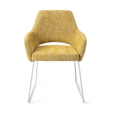 Jesper Home Yanai eetkamerstoel Lemon Limes slide white