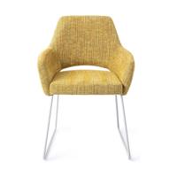 Jesper Home Yanai eetkamerstoel Lemon Limes slide white