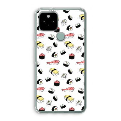 Sushi time: Google Pixel 5 Transparant Hoesje