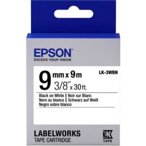 Epson Standard Tape - LK-3WBN Std Blk/Wht 9/9