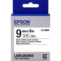 Epson Standard Tape - LK-3WBN Std Blk/Wht 9/9 - thumbnail