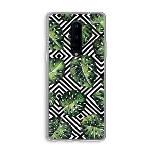 Geometrische jungle: OnePlus 8 Transparant Hoesje