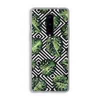 Geometrische jungle: OnePlus 8 Transparant Hoesje