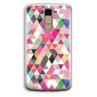 Gekleurde driehoekjes: LG K10 (2016) Transparant Hoesje