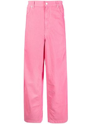 AMBUSH pantalon ample à empiècements contrastants - Rose