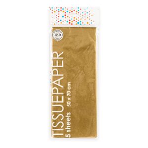 Globos Tissuepapier 10 vellen goud, 50x70cm
