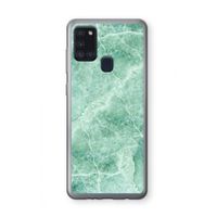 Groen marmer: Samsung Galaxy A21s Transparant Hoesje