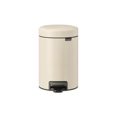 Brabantia NewIcon Pedaalemmer - 3 liter - kunststof binnenemmer - soft beige 149887