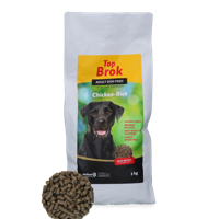 Topbrok kip/rijst geperst 'For all dogs'