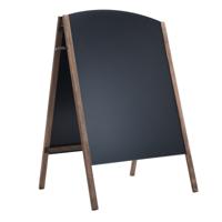 Schoolbord A-frame Dubbelzijdig Krijtbord Bord Reclamebord Reclame Weergavebord 65 x 60 x 97cm