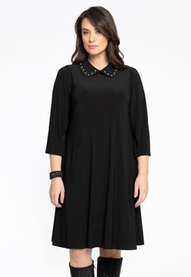 Yoek Jurk mets | Zwart | Maat 54/56