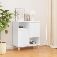 Dressoir 60x35x70 cm bewerkt hout wit