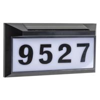 LED&apos;s Light zonnepaneel Solar-LED huisnummerbord set