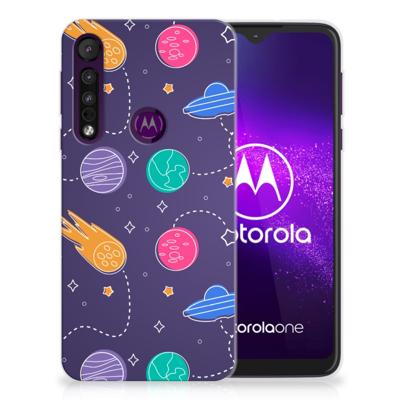 Motorola One Macro | Sillicone Back Cover | Space