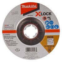 Makita Accessoires E-00402 | Afbraamschijf | X-LOCK | 125x6,0x22,23mm RVS - e-00402