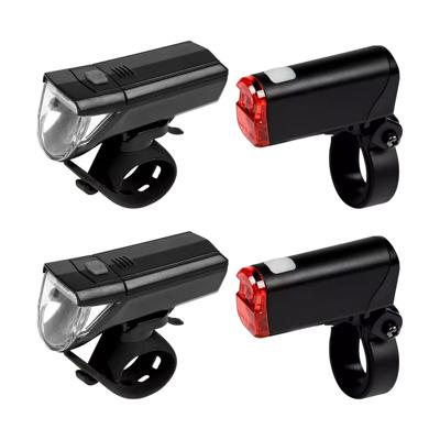 Fietslamp LED set - 2x - voor / achterlicht - waterbestendig IPX4 - inclusief batterijen